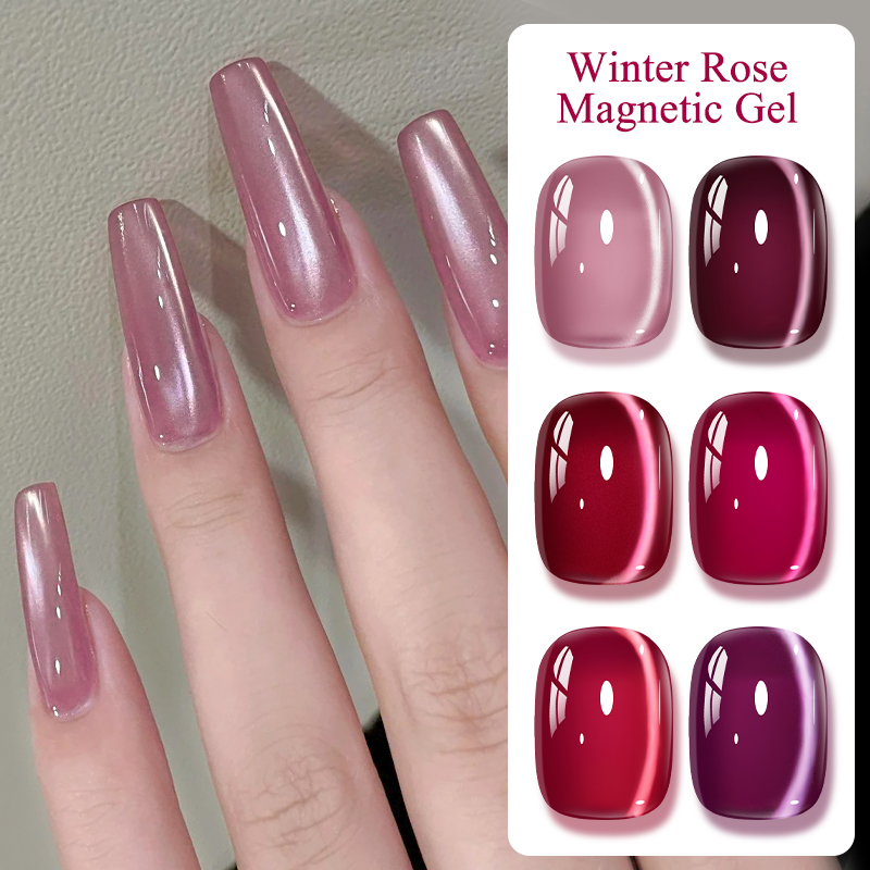 Pink Winter Rose Cat Magnetic  - Resin Art Rose ulasan dan harga