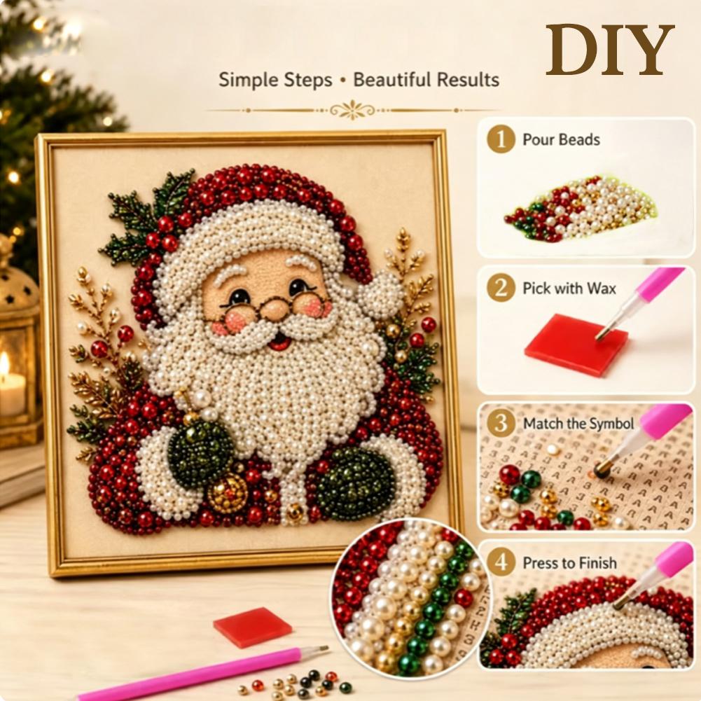 Christmas Santa Claus Pearl Ar - Resin Art Work ulasan dan harga