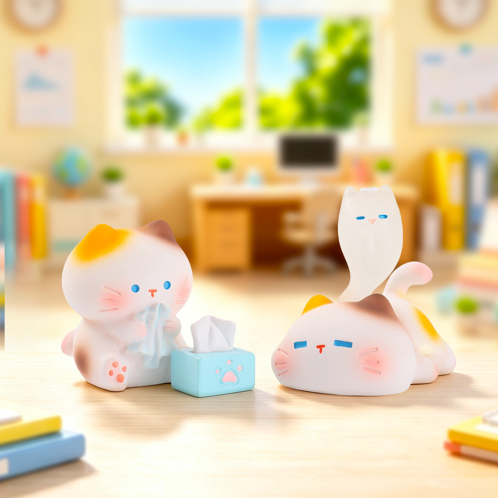Working Kitten Resin Blind Box - Resin Art Case ulasan dan harga