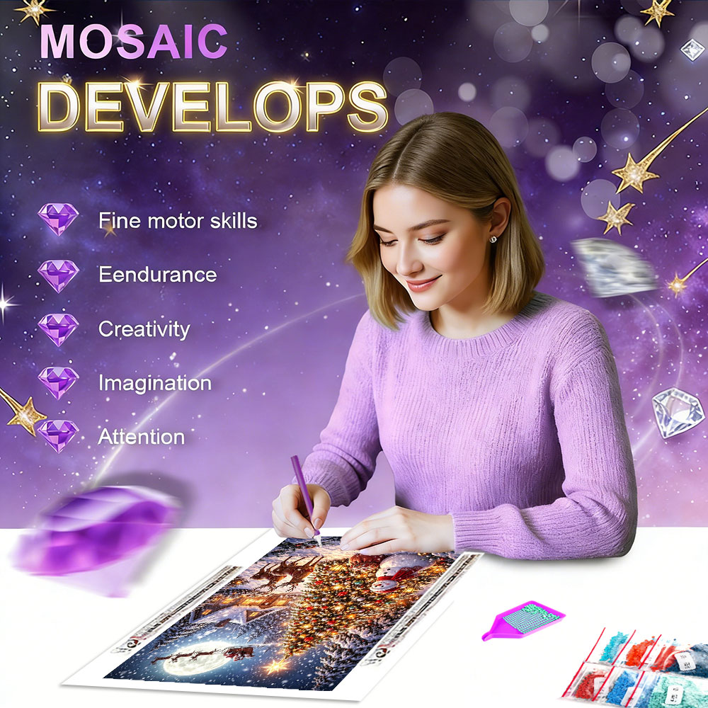 HUACAN Diamond Art Painting Tr - Resin Art Wallpaper ulasan dan harga